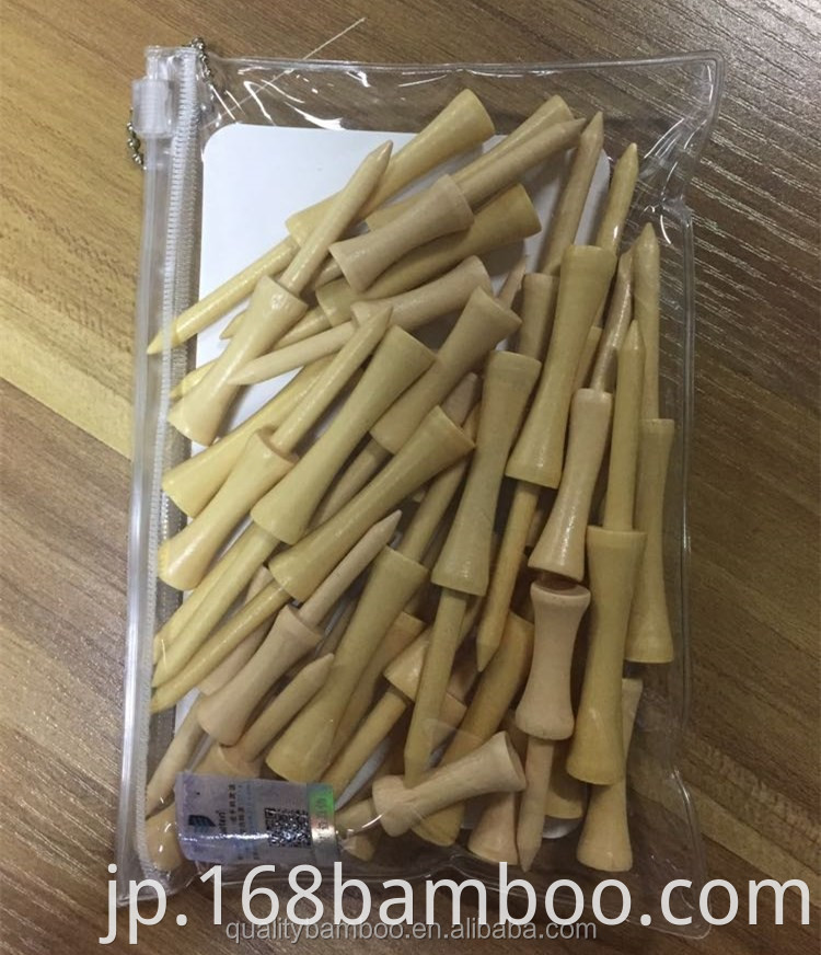 Bamboo golf tee with custom package